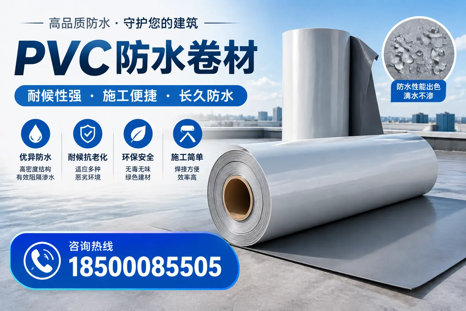 pvc防水卷材在保定的行业应用前景分析